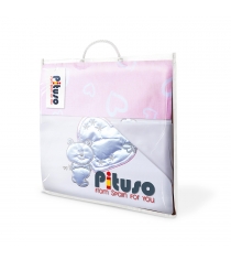 Комплект постельного белья 3 предмета Pituso мишка с сердечками